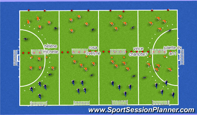 Hockey Session Plan Drill (Colour): setup