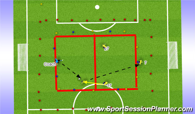 Football/Soccer Session Plan Drill (Colour): #1