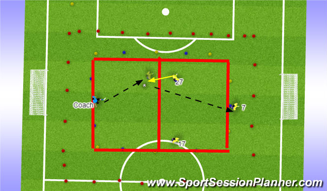 Football/Soccer Session Plan Drill (Colour): Screen 2