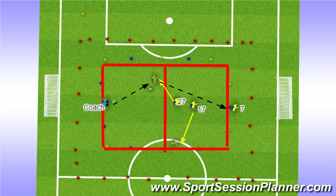 Football/Soccer Session Plan Drill (Colour): Screen 3