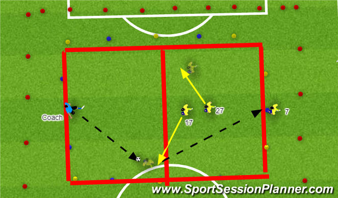 Football/Soccer Session Plan Drill (Colour): Screen 4