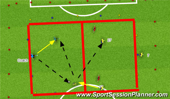 Football/Soccer Session Plan Drill (Colour): Screen 5