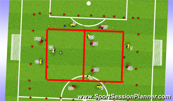 Football/Soccer Session Plan Drill (Colour): Screen 6