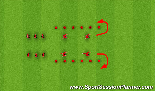 Football/Soccer Session Plan Drill (Colour): F-Marc