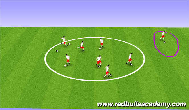 Football/Soccer Session Plan Drill (Colour): Tale or ball.