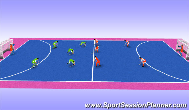 Hockey Session Plan Drill (Colour): двухсторнка