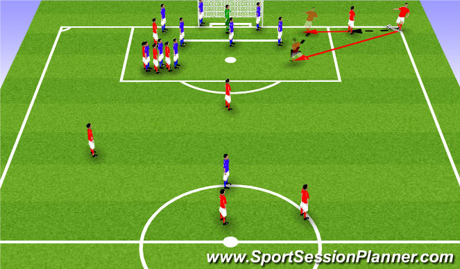 Football/Soccer Session Plan Drill (Colour): CK1