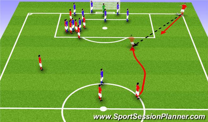 Football/Soccer Session Plan Drill (Colour): Ck4