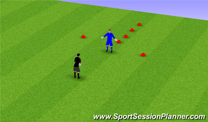 Football/Soccer Session Plan Drill (Colour): Basics