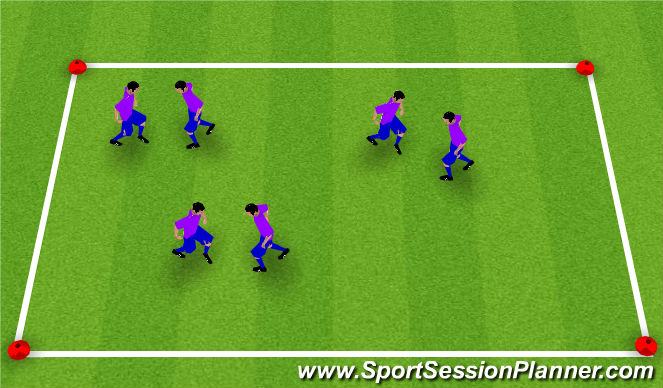 Football/Soccer Session Plan Drill (Colour): ABCs - Knee Boxing