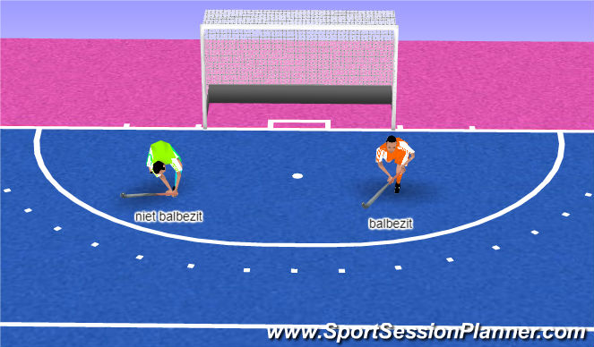 Hockey Session Plan Drill (Colour): basics individueel