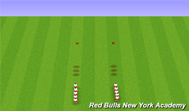 Football/Soccer Session Plan Drill (Colour): Warm Up