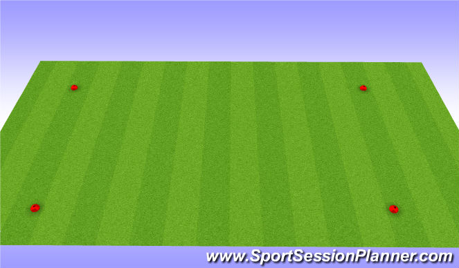 Football/Soccer Session Plan Drill (Colour): square passing