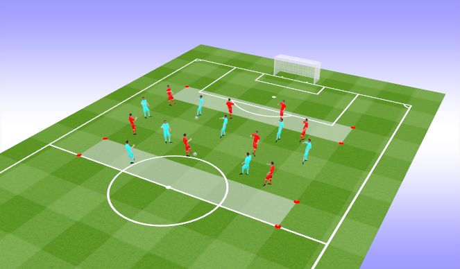 Football/Soccer Session Plan Drill (Colour): Passing Practice