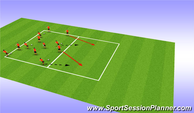 Football/Soccer Session Plan Drill (Colour): Screen 1