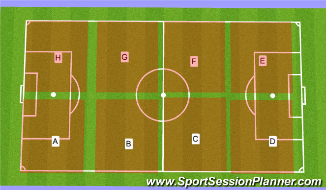 Football/Soccer Session Plan Drill (Colour): Baseball