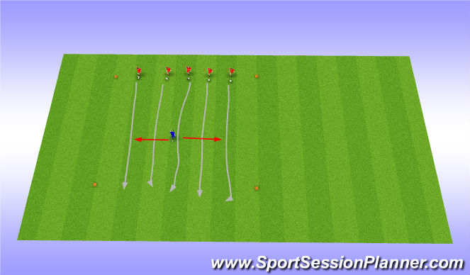 Football/Soccer Session Plan Drill (Colour): Shark and Minnows