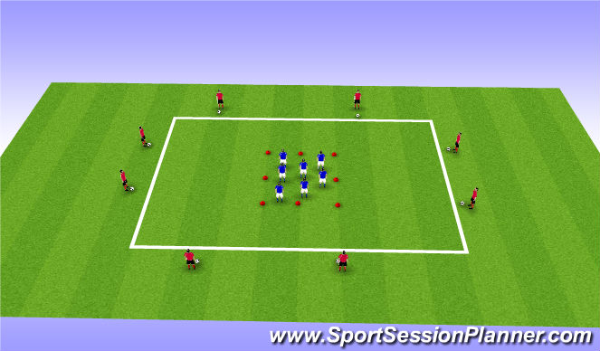 Football/Soccer Session Plan Drill (Colour): Screen 2