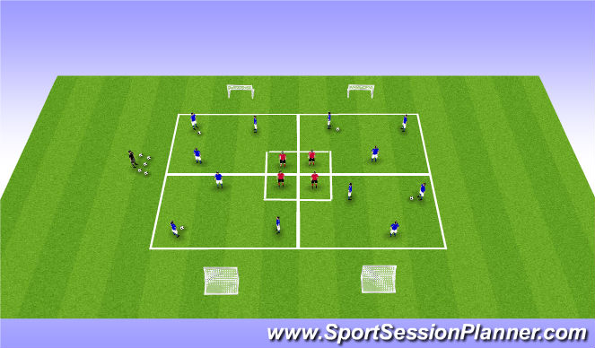 Football/Soccer Session Plan Drill (Colour): Screen 4