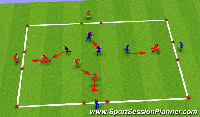 Football/Soccer Session Plan Drill (Colour): Screen 1