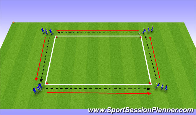 Football/Soccer Session Plan Drill (Colour): 1