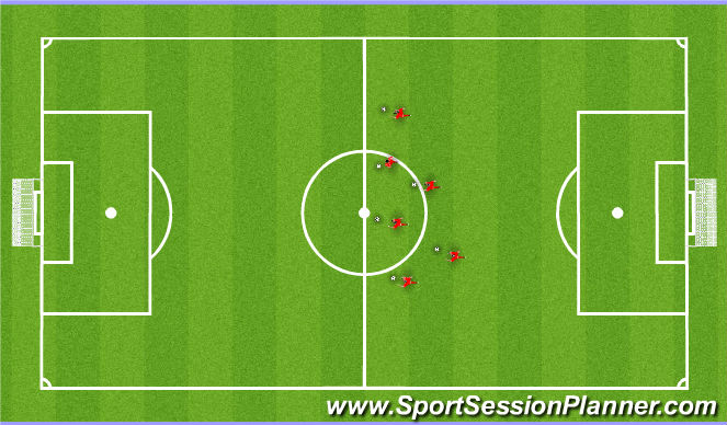 Football/Soccer Session Plan Drill (Colour): Warm-up