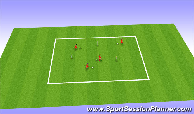 Football/Soccer Session Plan Drill (Colour): Activity 2