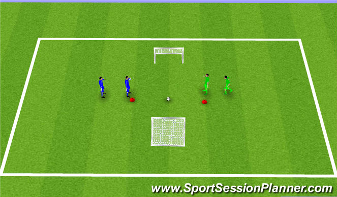 Football/Soccer Session Plan Drill (Colour): My goal