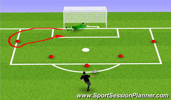 Football/Soccer Session Plan Drill (Colour): Warm-up 1