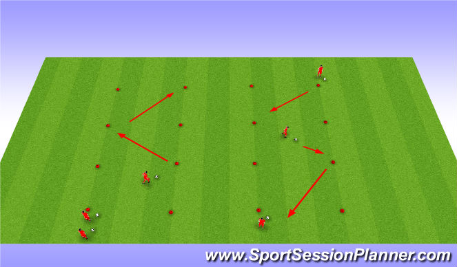 Football/Soccer Session Plan Drill (Colour): Technical