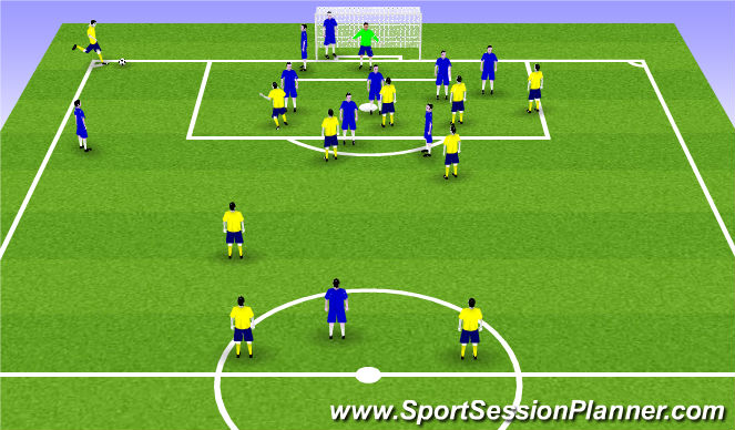 Football/Soccer Session Plan Drill (Colour): Screen 1