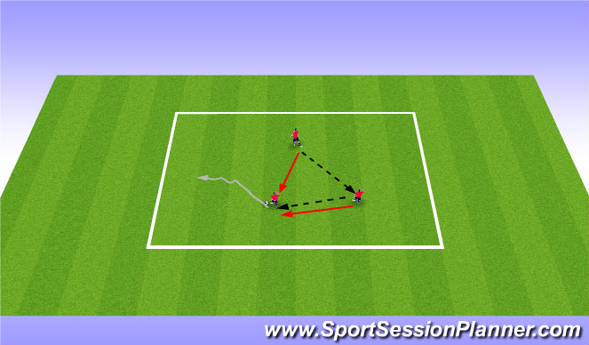 Football/Soccer Session Plan Drill (Colour): Warm up