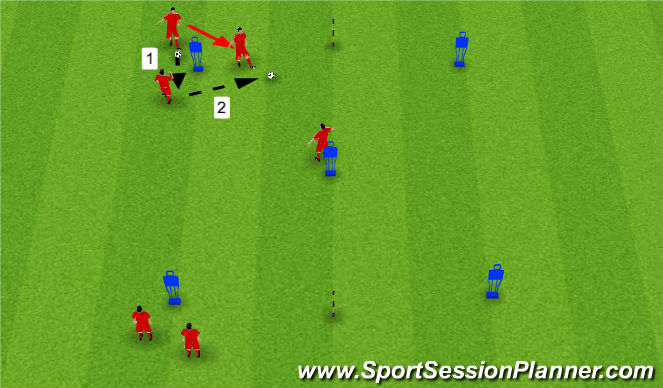 Football/Soccer Session Plan Drill (Colour): Screen 1