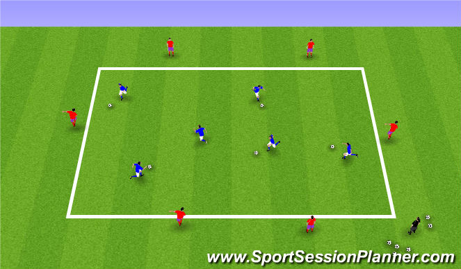 Football/Soccer Session Plan Drill (Colour): Show For the Ball