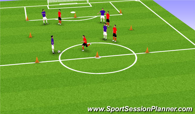 Football/Soccer Session Plan Drill (Colour): Screen 1