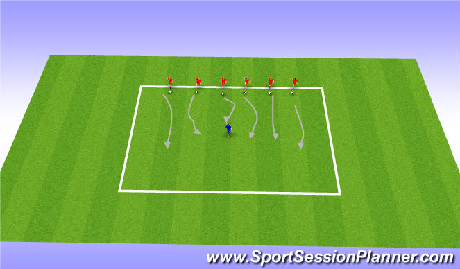 Football/Soccer Session Plan Drill (Colour): Germs