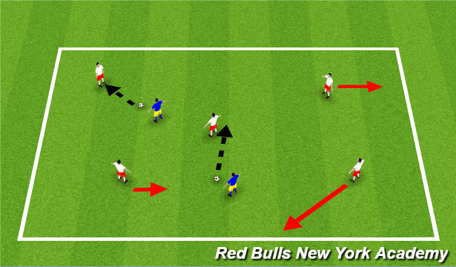 Football/Soccer Session Plan Drill (Colour): Laser Tag