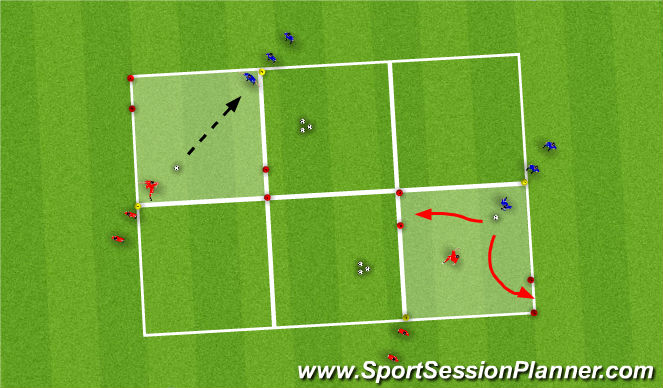 Football/Soccer Session Plan Drill (Colour): Skill practice
