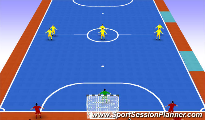 Futsal Session Plan Drill (Colour): Screen 1