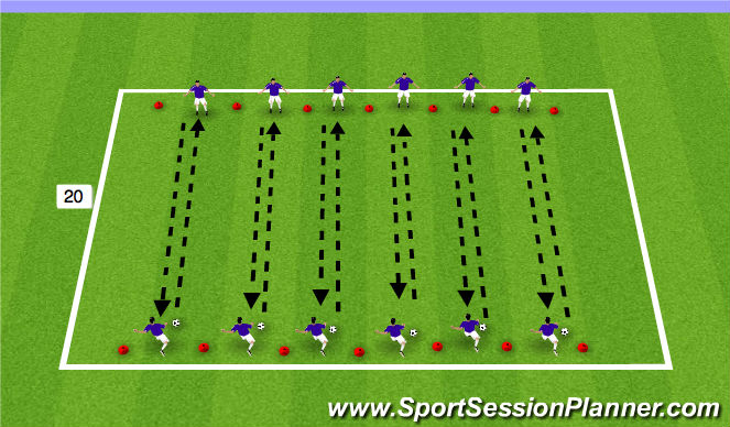 Football/Soccer Session Plan Drill (Colour): Shooting Activity