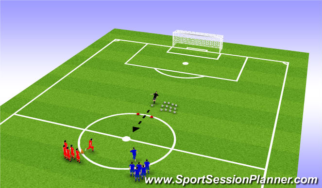 Football/Soccer Session Plan Drill (Colour): First to the Ball