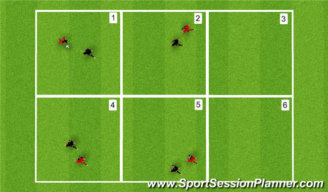 Football/Soccer Session Plan Drill (Colour): Man Press