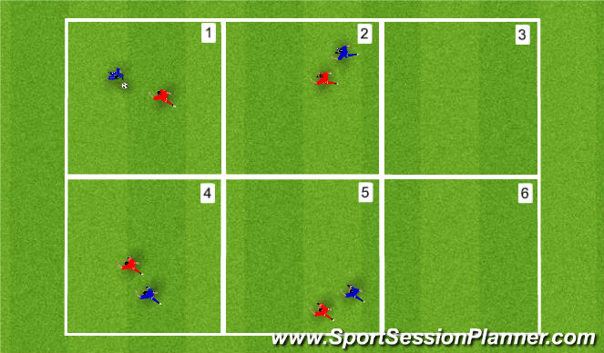 Football/Soccer Session Plan Drill (Colour): Man Press