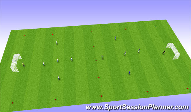 Football/Soccer Session Plan Drill (Colour): Game