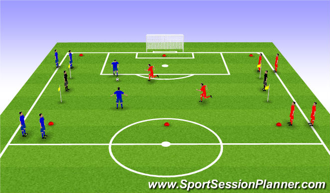 Football/Soccer Session Plan Drill (Colour): Screen 1