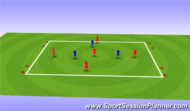 Football/Soccer Session Plan Drill (Colour): Screen 3