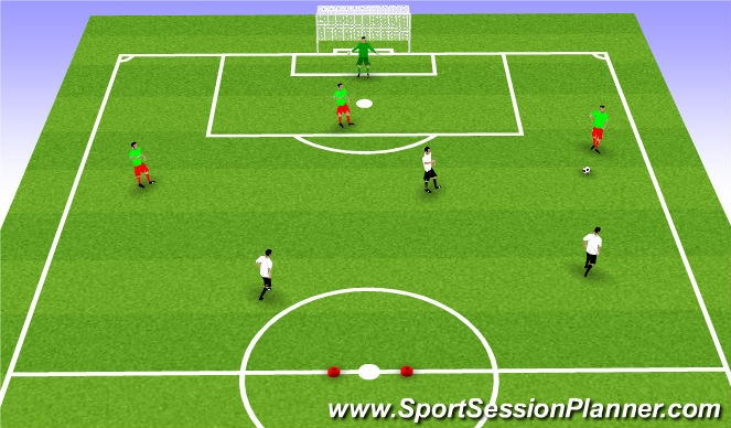 Football/Soccer Session Plan Drill (Colour): Small-Sided Game