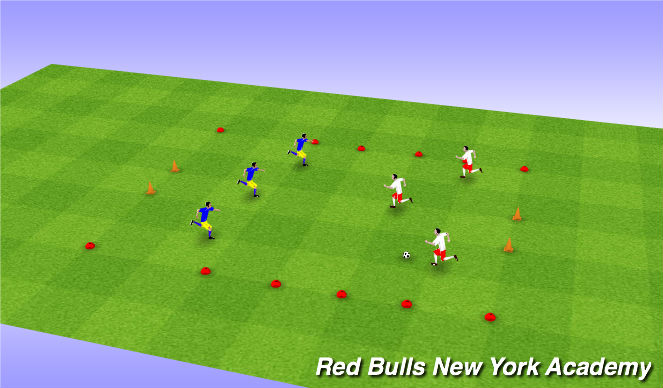 Football/Soccer Session Plan Drill (Colour): 3v3 Tournament