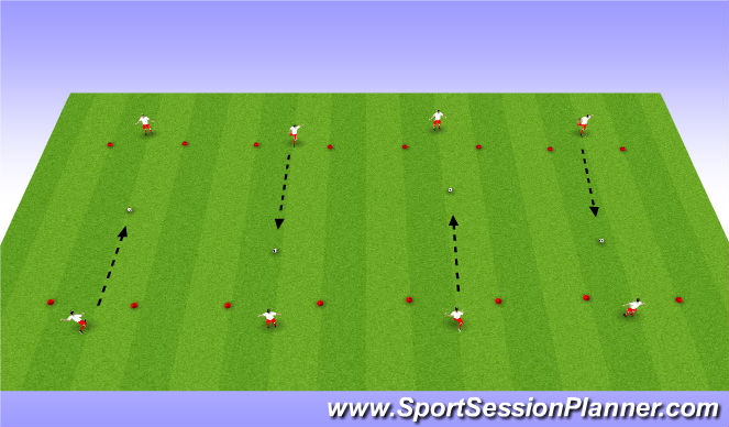 Football/Soccer Session Plan Drill (Colour): King's Court