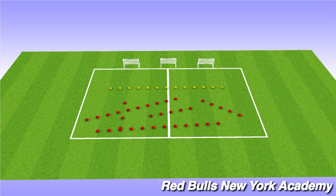 Football/Soccer Session Plan Drill (Colour): Obsticle course